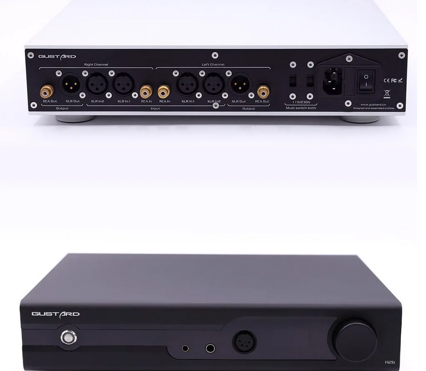 Gustard H26 Fully Balanced Discrete Class A Amplifier Two Gains with Remote Control Headphone Amplifier