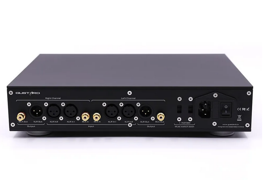 Gustard H26 Fully Balanced Discrete Class A Amplifier Two Gains with Remote Control Headphone Amplifier