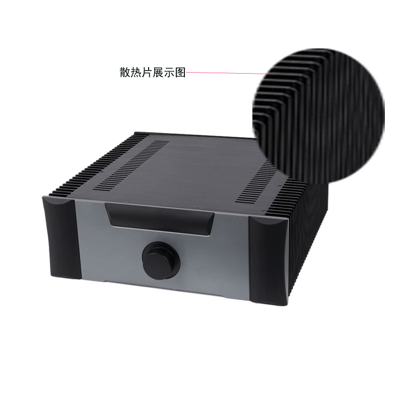 4315 Deluxe version full Aluminum Class A Power Amplifier Chassis DIY HiFi Audio Amp Case with heatsink