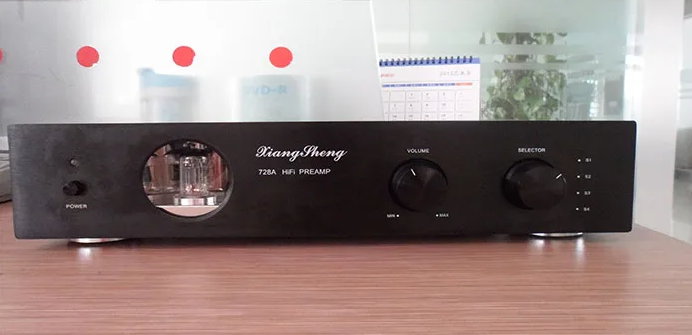 Latest High End XiangSheng 728A Vacuum 12AT7 12AU7 Tube Pre-Amplifier Stereo HiFi Preamp Audio Processor