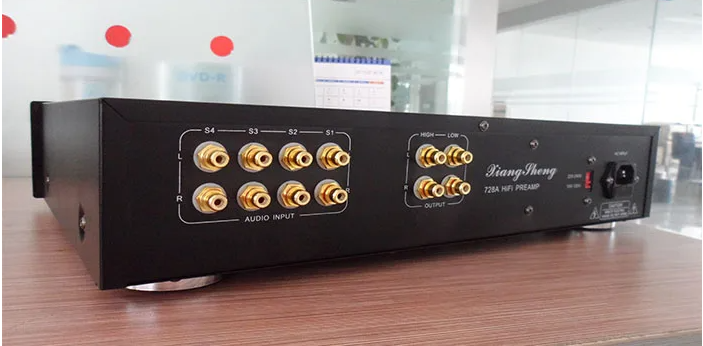 Latest High End XiangSheng 728A Vacuum 12AT7 12AU7 Tube Pre-Amplifier Stereo HiFi Preamp Audio Processor