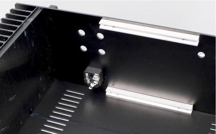 A60 black Full aluminum class A Amplifier chassis HIFI DIY box Power Amp Large Case