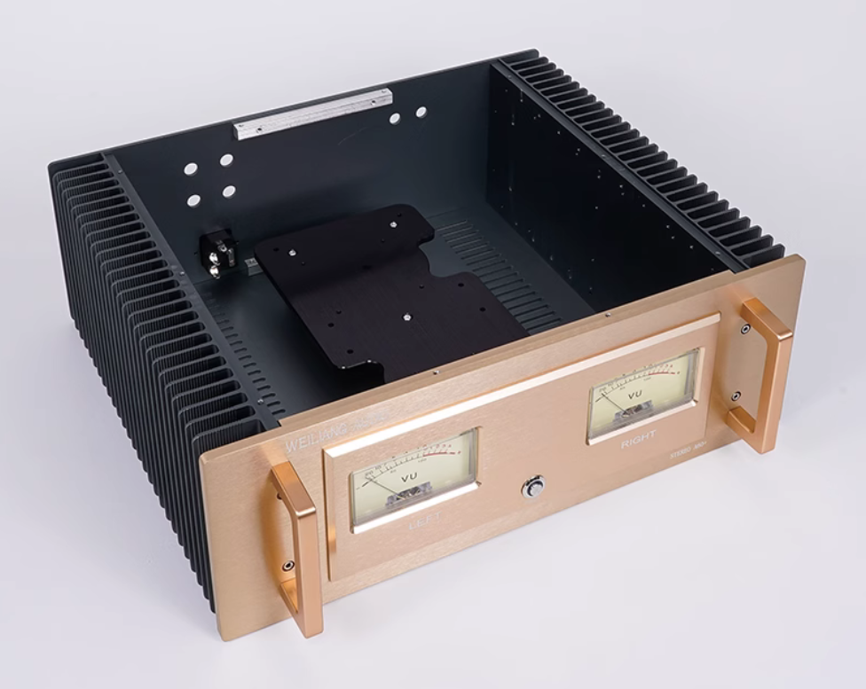 A60 black Full aluminum class A Amplifier chassis HIFI DIY box Power Amp Large Case