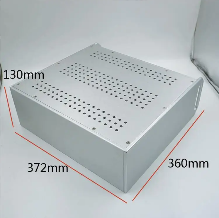BZ3613 aluminum Silver Power Box American Standard PSU Chassis HIFI PSU Enclosure DIY Case