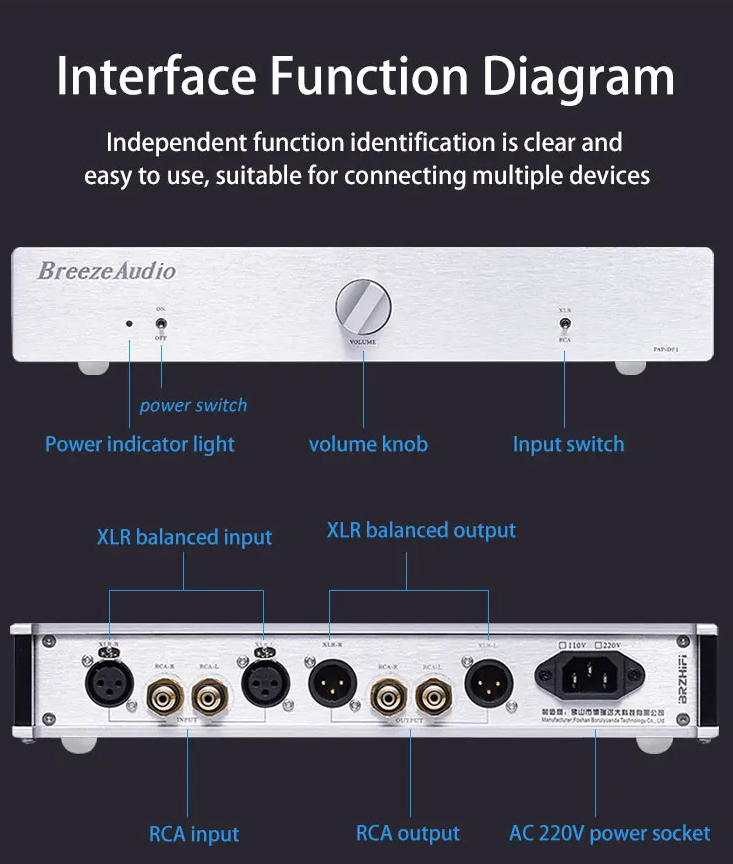 Berlin 877 Flagship Pre-Line Pre-Amplifier Full Balanced audio Preamplifier