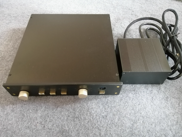 1:1 Clone  FM155 FM ACOUSTICS preamplifier HIFI Gold Power Amplificador Preamp with Linear Power Supply