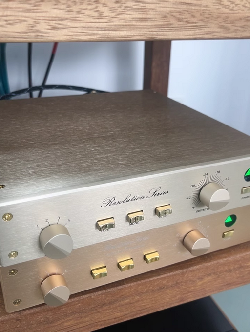 1:1 Clone  FM155 FM ACOUSTICS preamplifier HIFI Gold Power Amplificador Preamp with Linear Power Supply