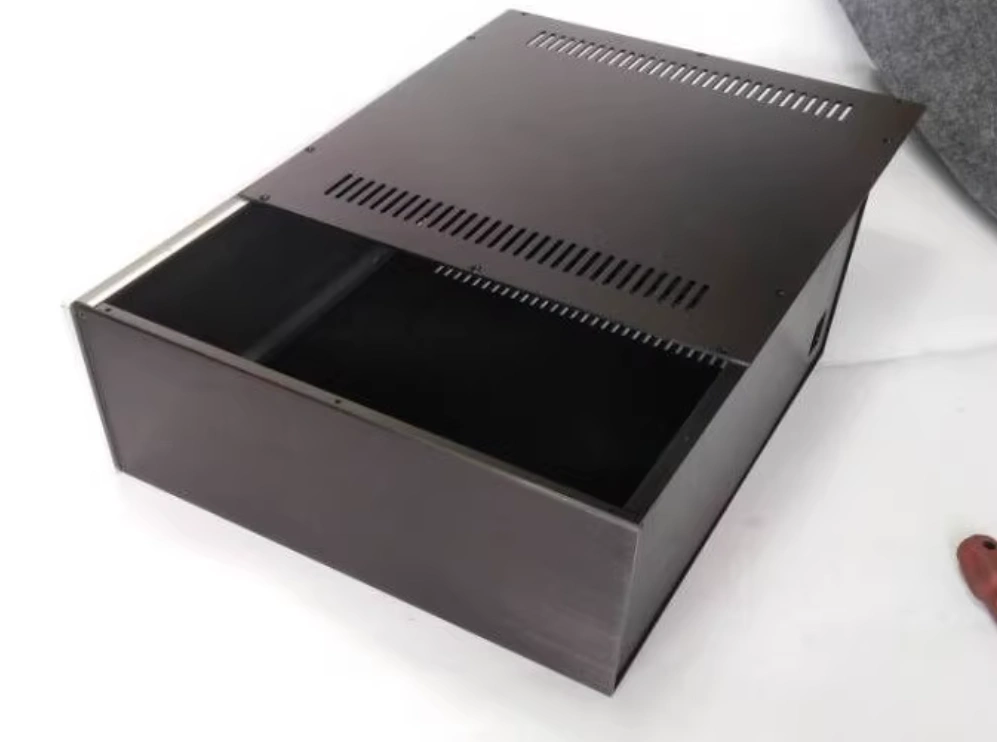 4315C Black Aluminum Chassis DIY Amplifier Audio Shell HIFI Case 430* ...