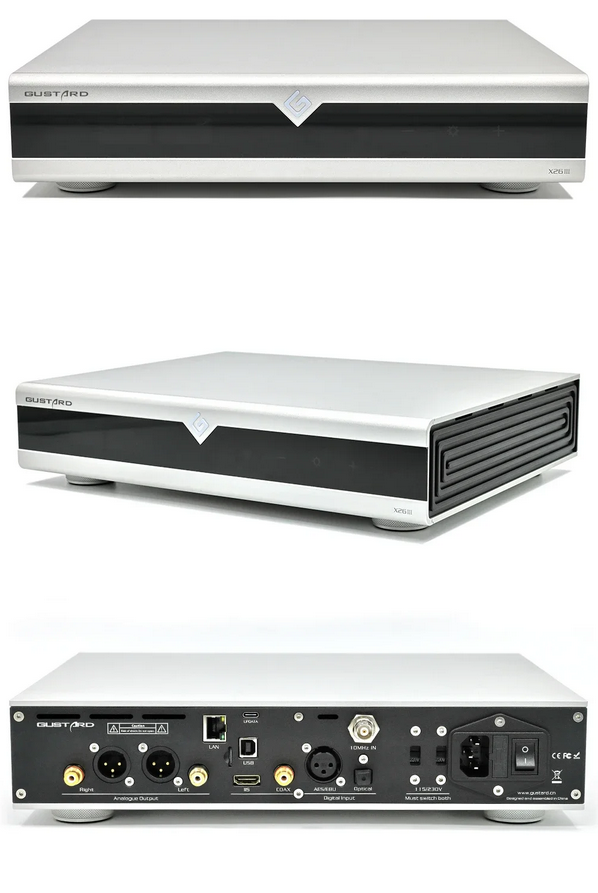 GUSTARD DAC-X26III Network Streaming Decoder Double ES9039SPRO DSD512 PCM768 MQA With remote control