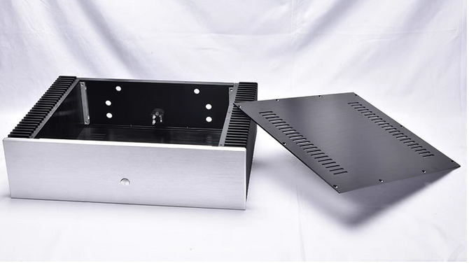 BZ4312 Pure Rear Class A Full Aluminum Power Amplifier Chassis DIY Box with both side heatsink