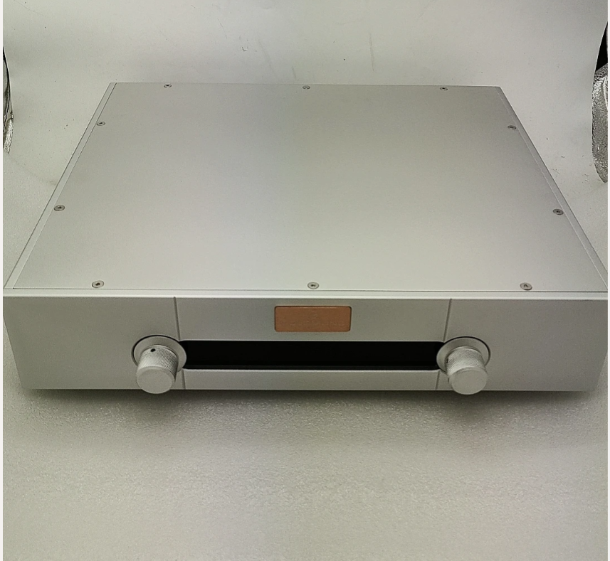 Full aluminum Goldmund chassis Passive preamplifier Relay remote control lossless volume control board RCA Balanced XLR