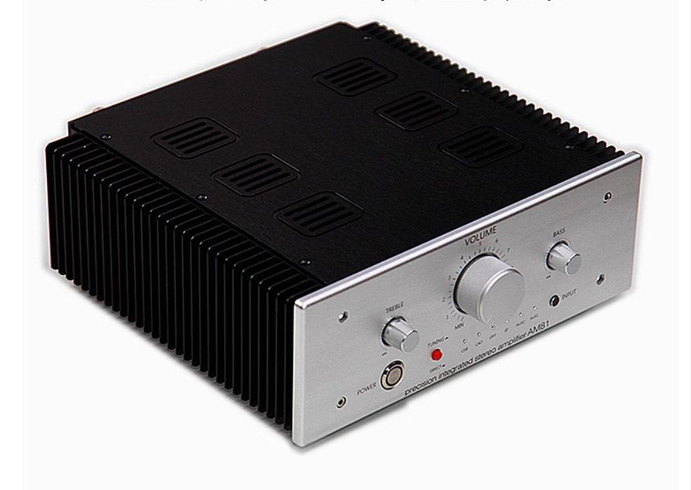 AM81 Dual differential input HiFi metal encapsulated transistor high-power class AB 145W*2 stereo amplifier