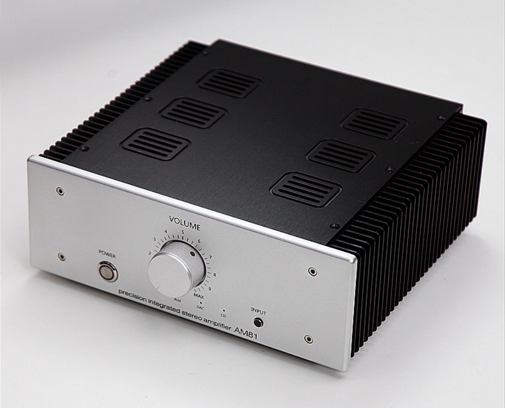 AM81 Dual differential input HiFi metal encapsulated transistor high-power class AB 145W*2 stereo amplifier