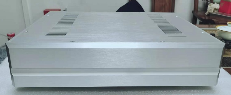 43092A Silver Isolation power transformer case full aluminum 854 tube preamp chassis HIFI DIY amplifier box