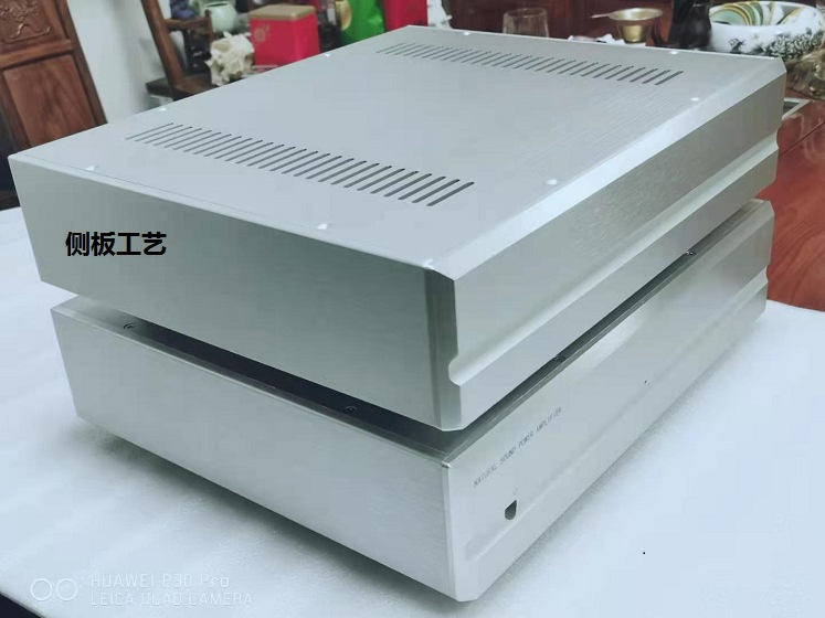 43092A Silver Isolation power transformer case full aluminum 854 tube preamp chassis HIFI DIY amplifier box