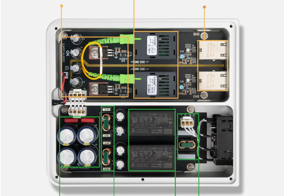 EFI HiFi Audio Photoelectric Isolator Ethernet Signal Noise Purifier Linear Power Supply Filter