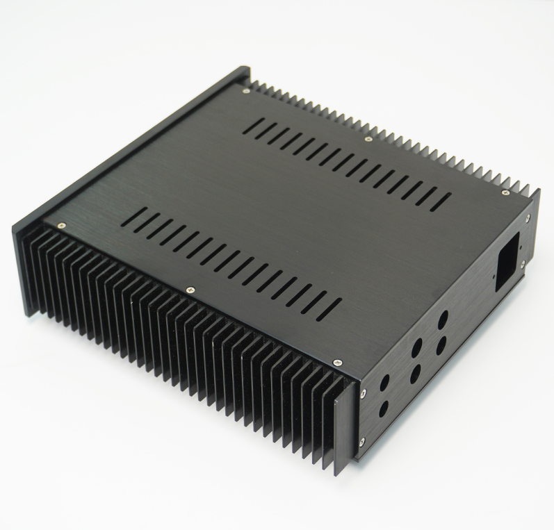 Black 258 class A Full Aluminum Amplifier chassis power supply Box HIFI DIY case