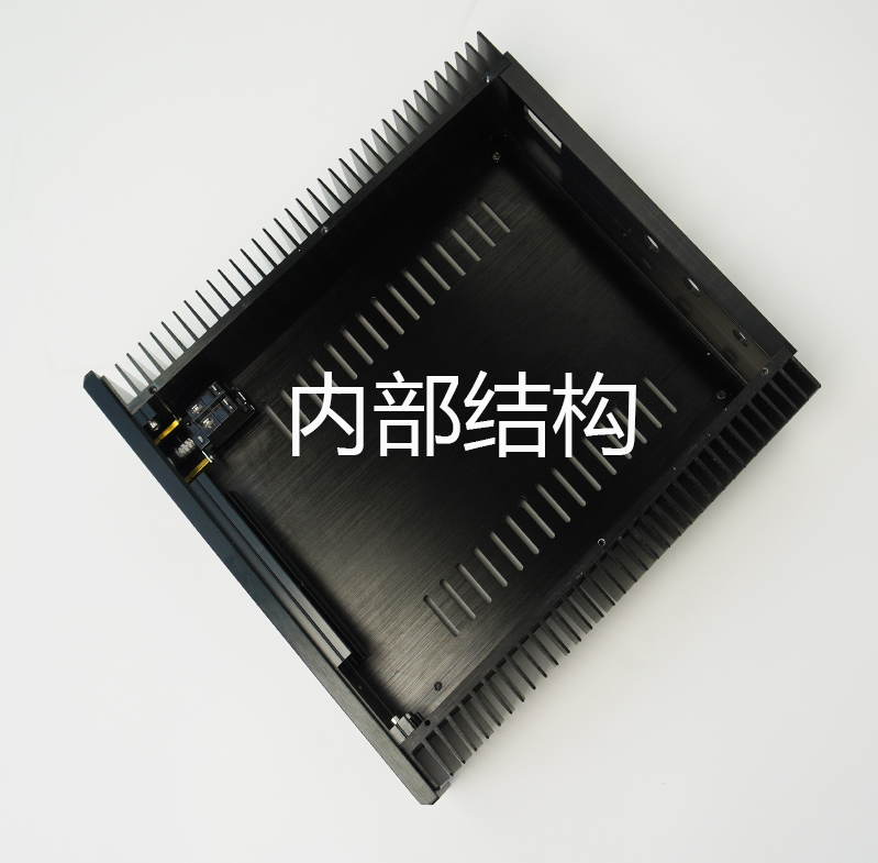 Black 258 class A Full Aluminum Amplifier chassis power supply Box HIFI DIY case