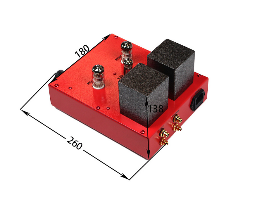 Finished X10D Upgraded electronic tube buffer circuit tube preamplifier Ferrari Red Commemorative Edition