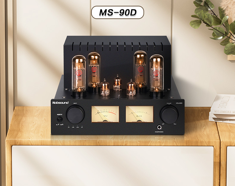 Nobsound MS-90D HIFI 18W*2 stereo Home power tube amplifier with bluetooth 5.0