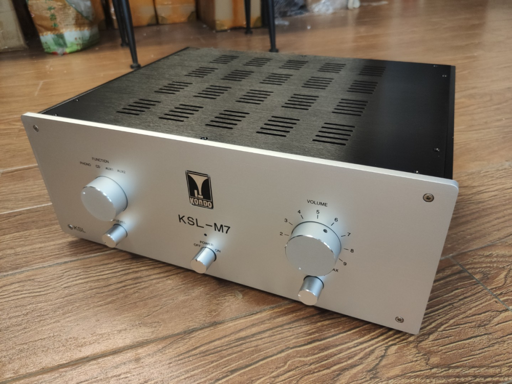 M7 Luxury Version full aluminun tube preamplifier Chassis HIFI DIY Case 430x160x330mm