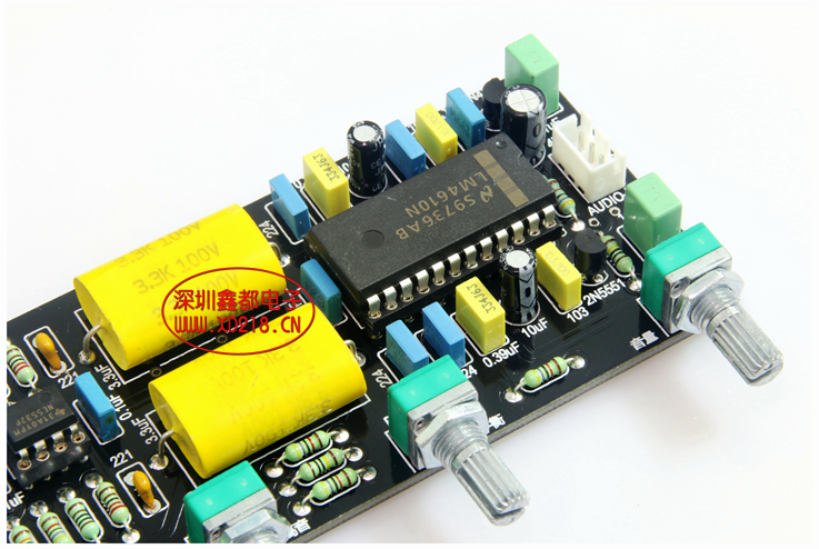 LM4610 with 3D surround equal volume tone control board