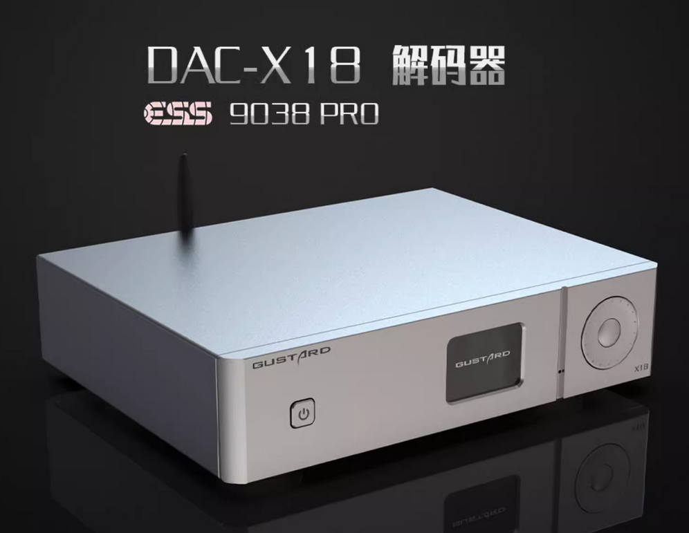 Gustard X18 Decoder MQA ES9038 PRO Bluetooth 5.0 XU216 Processor LDAC HD PCM768kHz DSD512 High-Performance Audio DAC
