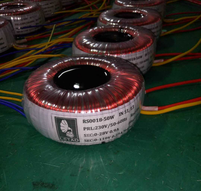 50W Japanese iron core oxygen free copper wire wound Toroidal power transformer Suitable for 834 phone amplifier