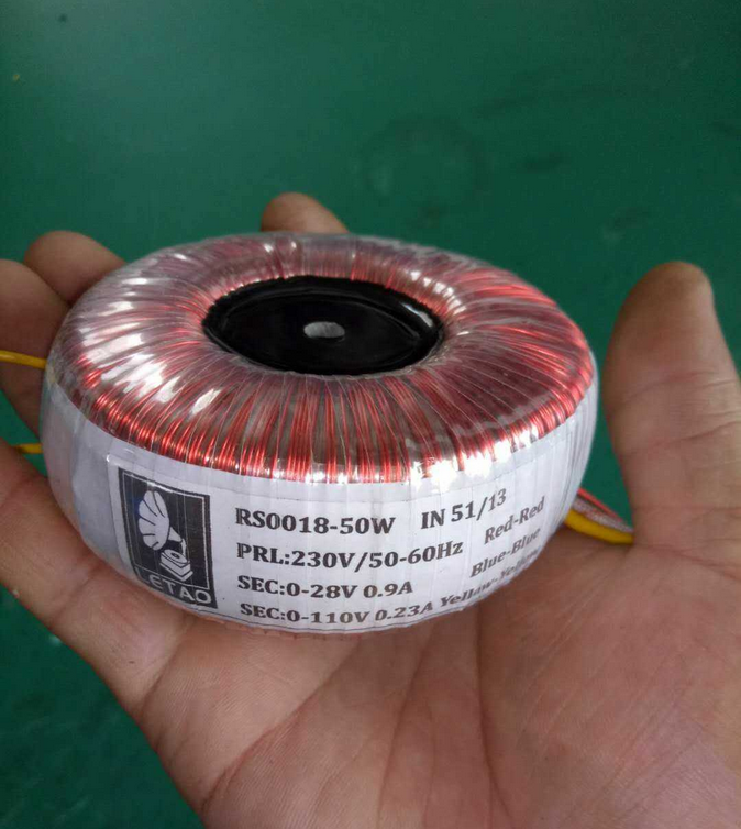 50W Japanese iron core oxygen free copper wire wound Toroidal power transformer Suitable for 834 phone amplifier