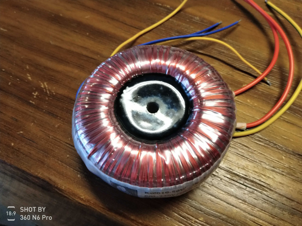 50W Japanese iron core oxygen free copper wire wound Toroidal power transformer Suitable for 834 phone amplifier