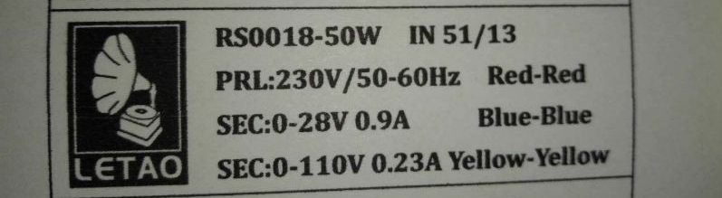 50W Japanese iron core oxygen free copper wire wound Toroidal power transformer Suitable for 834 phone amplifier