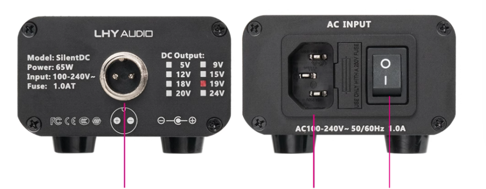 LHY Silent DC HiFi fever level uV low noise 84W DC 5V, 12V, 15V, 18V, 19V, 20V, 24V stabilized power adapter