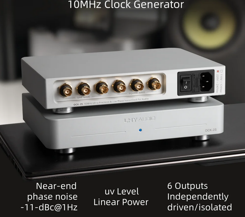 LHY AUDIO OCK-2S 10MHz SC cut OCXO high-precision ultra-low phase noise constant temperature clock crystal oscillator