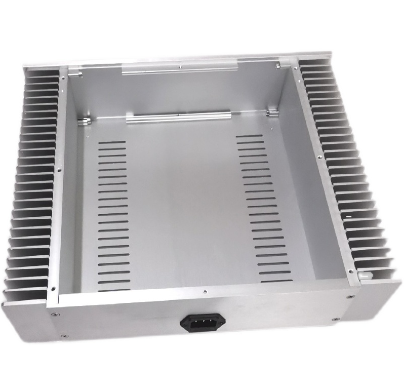 365 silver full aluminum HIFI DIY class A power amplifier chassis power supply case tube amp box