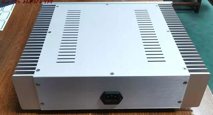 365 silver full aluminum HIFI DIY class A power amplifier chassis power supply case tube amp box