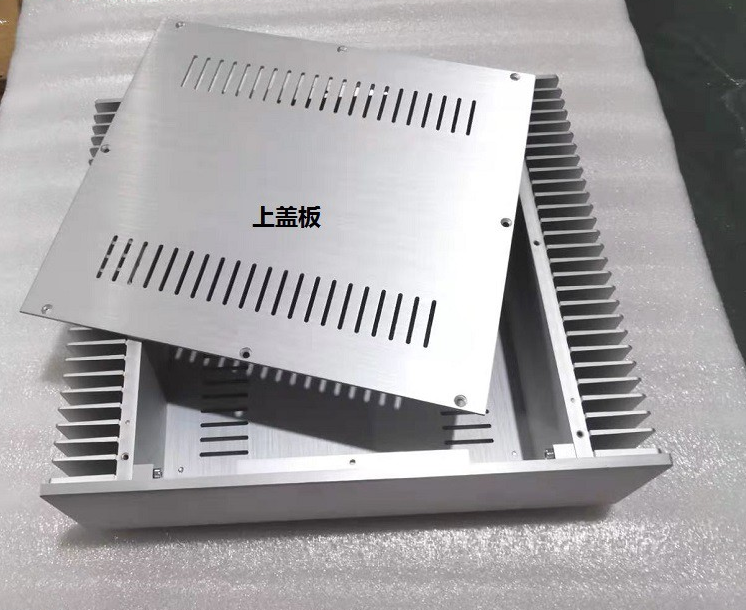 365 silver full aluminum HIFI DIY class A power amplifier chassis power supply case tube amp box