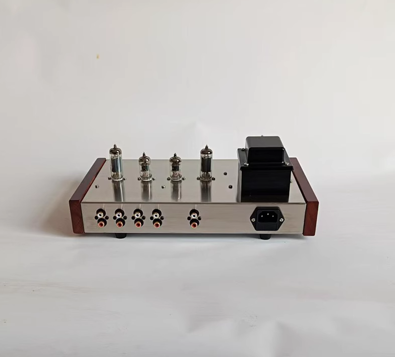 Finished 6j1+6j4 HIFI DIY stereo tube preamplifier Audiophile