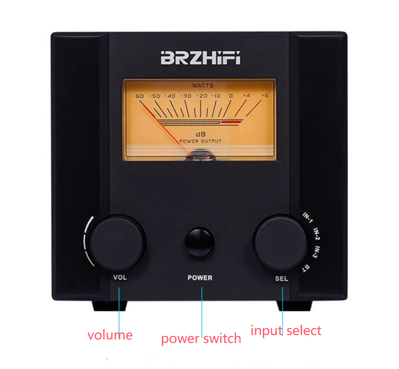 PA-417 150W+150W stereo HIFI DIY High power household amplifier Display with VU meter
