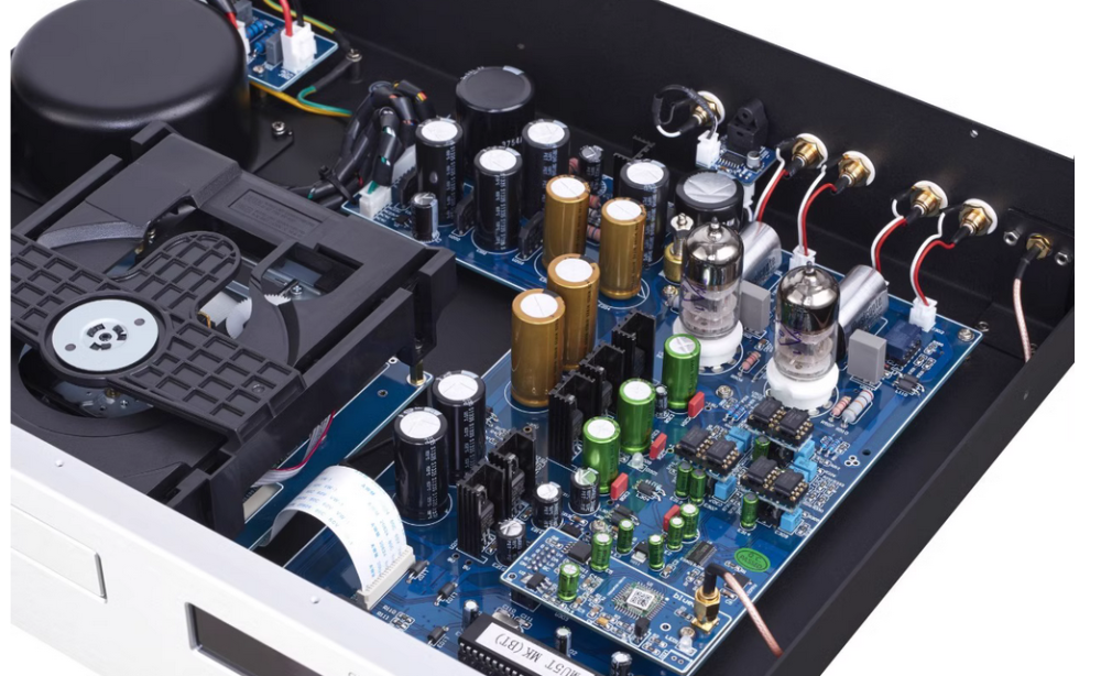 Music MU5T HIFI CD Turntable Player Vacuum Tube Transistor Output USB Bluetooth Input CD carousel Player 32Bit 192K PCM1795 Chip