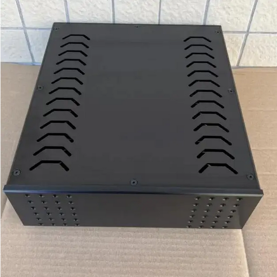 NEW beautiful Black Full Aluminum Power Amplifier Chassis amp DIY box PSU case 250*90*311MM