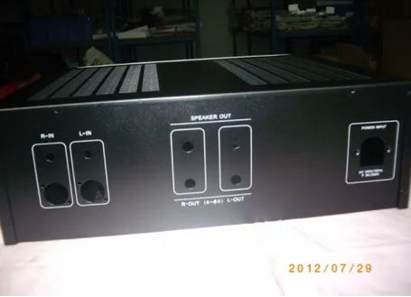Goldmund  post amplifierDIY chassis Aluminum panels iron chassis AMP case Enclosure box DIY 420*140*368mm