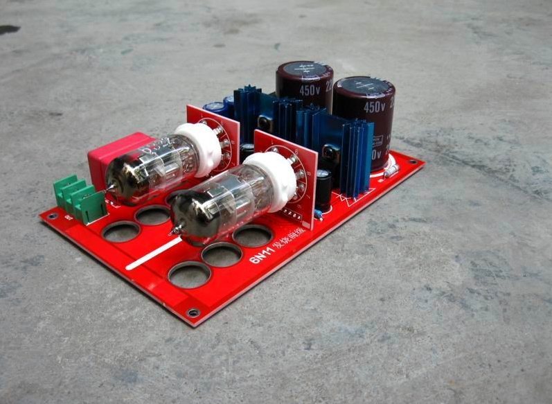 Finished 6N11 HIFI DIY stereo tube preamp board SRPP Circuit Architecture