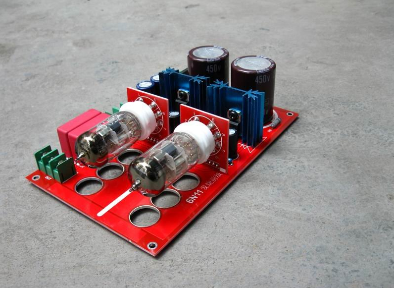 Finished 6N11 HIFI DIY stereo tube preamp board SRPP Circuit Architecture