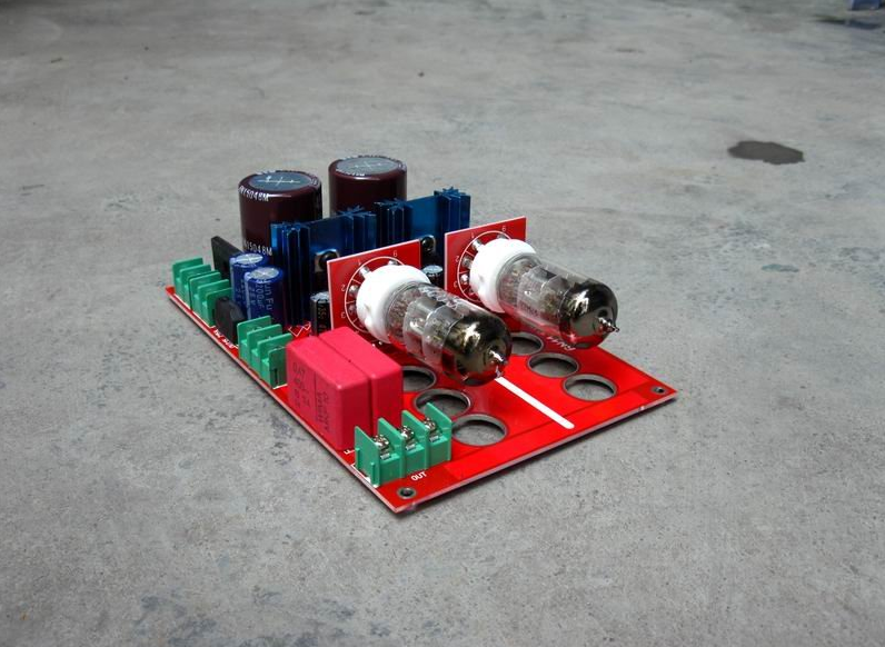 Finished 6N11 HIFI DIY stereo tube preamp board SRPP Circuit Architecture
