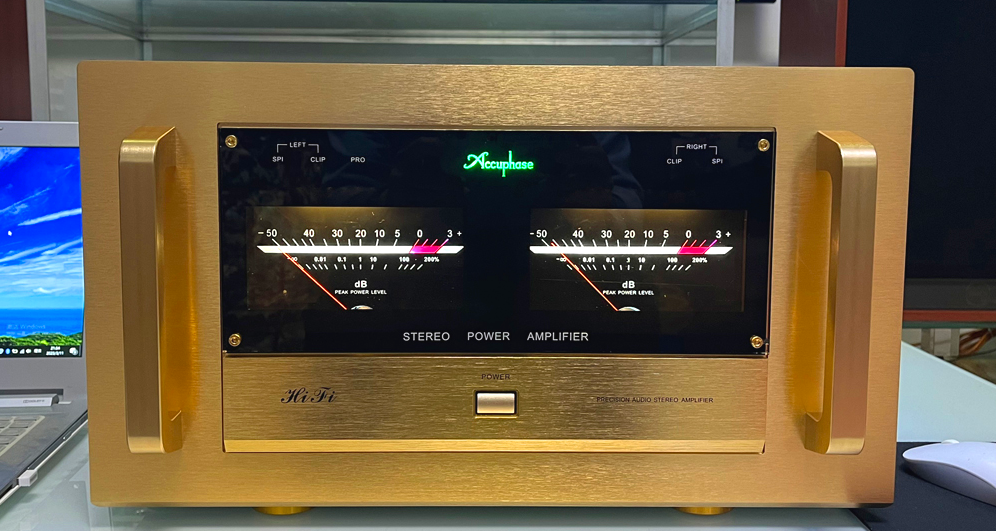 Imitation Accuphase P70 full aluminum HIFI DIY class A power amplifier chassis with VU meter