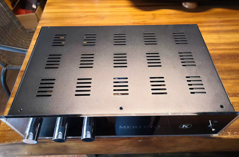 Klimo tube preamplifier DIY chassis acrylic panel +Steel body Installing box for amp DIY 430x110x260mm