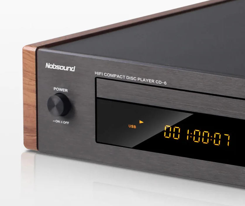 CD-6 HiFi CD Player Bluetooth 5.0/USB3.0 Lossless Decoding Audio System Digital CD Turntable with Infrared Remote Control