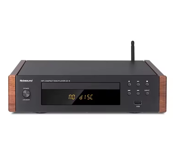 CD-6 HiFi CD Player Bluetooth 5.0/USB3.0 Lossless Decoding Audio System Digital CD Turntable with Infrared Remote Control