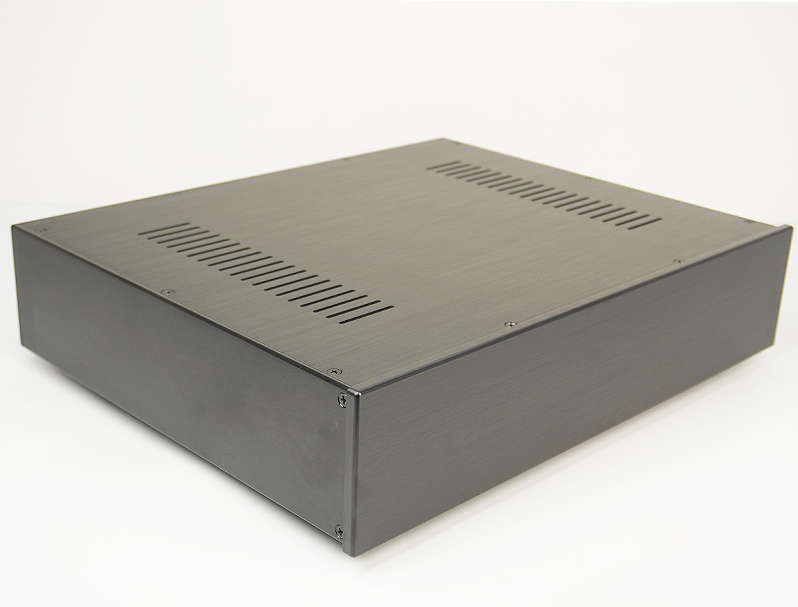 Black 4395 Full Aluminum HIFI DIY Power Amplifier Chassis power supply case premap box