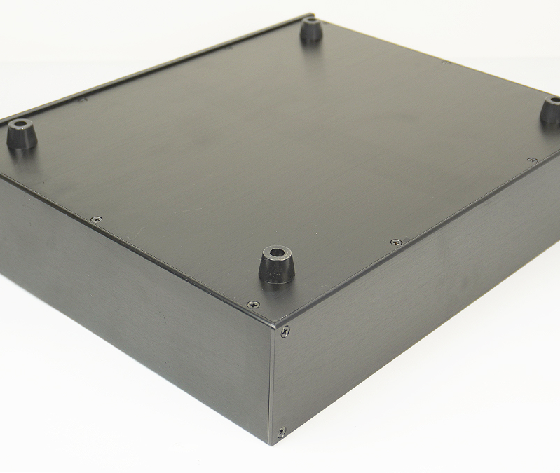 Black 4395 Full Aluminum HIFI DIY Power Amplifier Chassis power supply case premap box